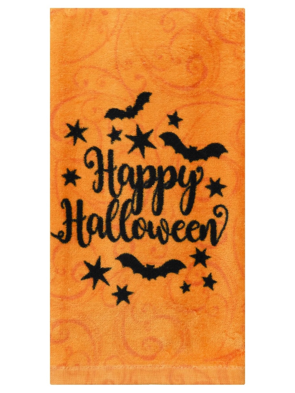 ✨ NWT John Ritz Halloween Bat Swirls Orange Hand Towel ✨🦇🧡